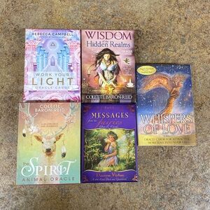 Lot of 5 like new oracle decks